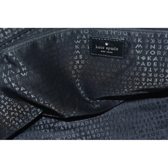 Kate Spade Women Grant Street Jules Grainy Striped Vinyl Shoulder Bag Beach Tote - Picture 14 of 16